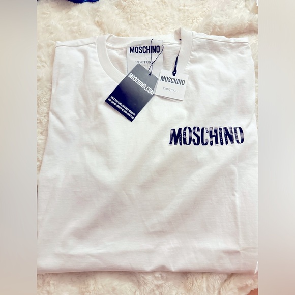 BNWT Moschino Couture Belt logo Tshirt - Picture 1 of 4